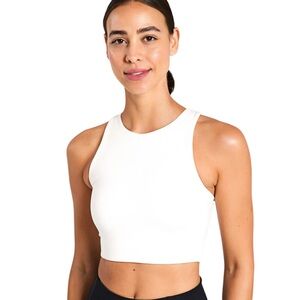 NWT girlfriend collective Dylan bra top in ivory high neck tank